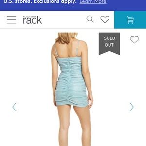 Sparkly blue mini dress